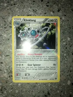Pokemon TCG Cards Klinklang 73/114 Steam Siege Holo Rare NM - Image 3