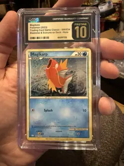 CGC 10 Pristine Magikarp Holo 006/034 Trading Card Game Classic CLB *read* - Image 1