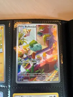 PSA 9 Bulbasaur 143/142 Stellar Crown Illustration Rare Pokemon Card - Image 1