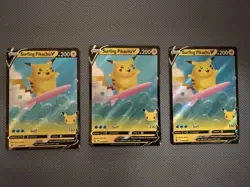 Pokemon TCG Surfing Flying Pikachu V Holo Rare Card Celebrations 2021 Lot Of 12 - Image 4