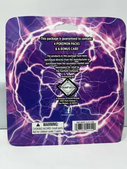 Konami Pokemon Trading Card TCG Lightning 4 Booster Packs 1 Bonus Card (Ver2) - Image 2