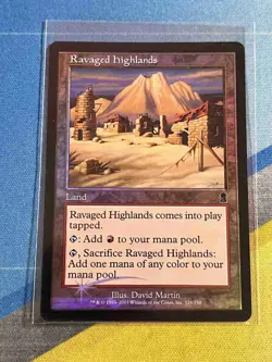 Magic the Gathering MTG Odyssey RAVAGED HIGHLANDS Foil - Image 1