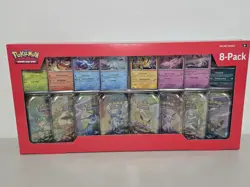 Pokemon TCG Scarlet & Violet Prismatic Evolutions 8 Mini-Tin Bundle w/ Promo NEW - Image 1
