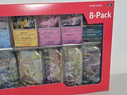 Pokemon TCG Scarlet & Violet Prismatic Evolutions 8 Mini-Tin Bundle w/ Promo NEW - Image 3