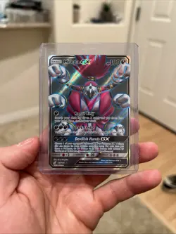 Pokemon TCG Hoopa GX Sun & Moon - Team Up 166/181 Holo Ultra Rare - Image 1