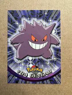 2000 Topps Pokemon TV Animation Edition Series 2 Gengar #94 Regular BLUE LABEL - Image 1