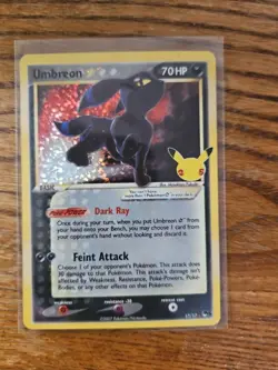 Pokemon Umbreon Star 17/17 Celebrations: Classic Collection Holo - Image 1