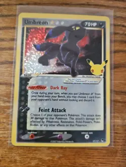 Pokemon Umbreon Star 17/17 Celebrations: Classic Collection Holo - Image 3