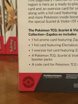 Pokemon Scarlet & Violet 151 Zapdos Ex Collection Box - New - Factory Sealed - Image 5