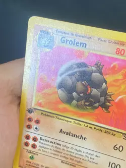 CARTE POKEMON GROLEM 36/62 EDITION 1 FR UNCO WIZARDS FOSSILE - TBE+ - Image 2