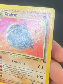 CARTE POKEMON GROLEM 36/62 EDITION 1 FR UNCO WIZARDS FOSSILE - TBE+ - Image 3