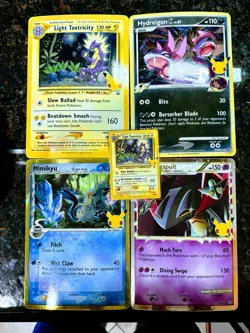 JUMBO Mimikyu Light Toxtricity Hydreigon Dragapult x4 Celebrations Pokemon NM - Image 1