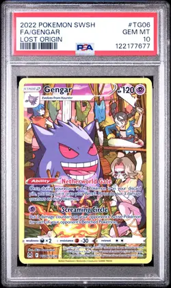 Gengar #TG06 2022 Pokemon Sword & Shield Lost Origin PSA 10 250001 - Image 1