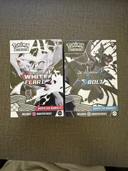 Pokemon Black Bolt and White Flare Booster Bundle Set of 2 Sealed New - Image 1