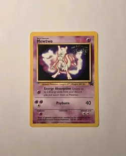 Pokemon The First Movie Mewtwo #3 Black Star Promo LP - Image 1