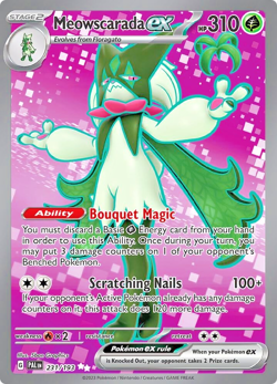 Pokemon TCG Meowscarada ex 231/193 Paldea Evolved Full Art Ultra Rare Holo - Image 1