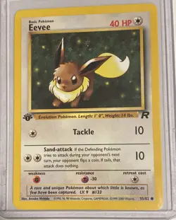 1999-2000 Pokemon - 1st Edition - EEVEE #55/82 - Team Rocket - Common - Image 1