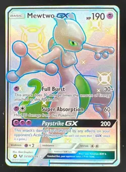 2019 Pokemon SM Hidden Fates #SV59/SV94 Mewtwo GX - Image 1