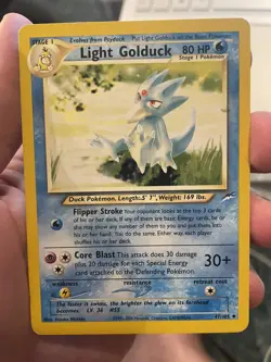 Pokemon TCG Light Golduck Neo Destiny 47/105 Regular Unlimited Uncommon - Image 1