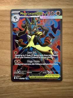 Pokemon Mega Lucario EX 160/132 Full Art Mega Evolutions Near Mint - Image 1