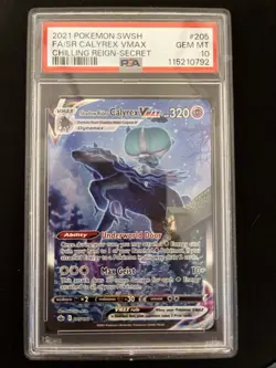 Shadow Rider Calyrex VMAX 205/198 PSA 10 Gem Mint Chilling Reign Pokemon - Image 1