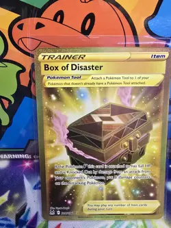 Box of Disaster 214/196 NM Secret Rare Gold Lost Origin Pokemon TCG - Image 1