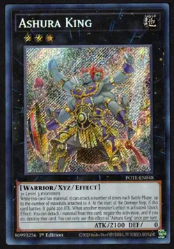 Yugioh Ashura King POTE-EN048 Secret Rare 1st - NM - Image 1