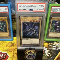 Yu-Gi-Oh Red-Eyes Black Dragon TN23-EN003 - Quarter Century Secret Rare - PSA 9 - Image 1