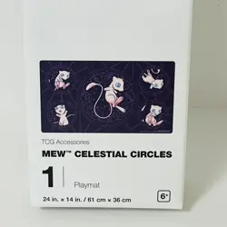Pokemon Playmat TCG Mew Celestial Circles Card Playmat Pokemon Center Official - Image 4