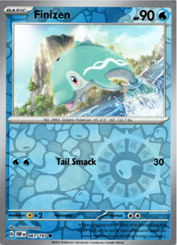 Finizen 061/197 | Obsidian Flames | Common Reverse Holo | NM Pokemon Card - Image 1