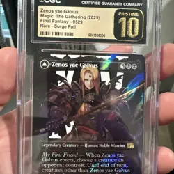 Zenos yae Galvus MTG Final Fantasy Surge Foil R# 529 CGC Pristine 10 Pop 1 🔥 - Image 3