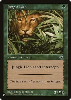 Jungle Lion x4 4x Mystery Booster 2 NM MTG - Image 1