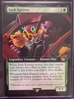 MTG: Sazh Katzroy (Extended Art) (FOIL) 0472- NM - FINAL FANTASY - Image 1