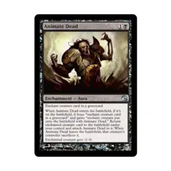 WOTC MtG Graveborn Animate Dead (U) (Foil) NM - Image 1