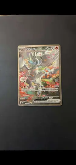 RESHIRAM EX 166/086 SPECIAL ILLUSTRATION RARE WHITE FLARE POKEMON - Image 3