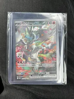 RESHIRAM EX 166/086 SPECIAL ILLUSTRATION RARE WHITE FLARE POKEMON - Image 5