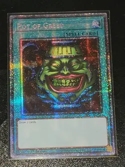 Yugioh! Pot of Greed MP25-EN050 1st Edition Starlight Rare NM - Image 1