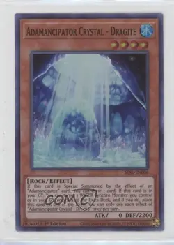 Adamancipator Crystal - Dragite 1st Ed. YuGiOh Secret Slayers #SESL-EN006 - Image 1