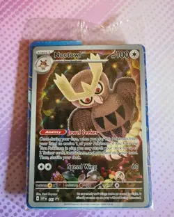 Noctowl Stellar Crown SVP 141 ETB Promo Card Sealed 2024 Pokemon TCG - Image 1