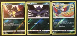 Pokemon Cards Murkrow 128 129 Honchkrow 130/236 Reverse Holo Unified Minds NM/M - Image 1