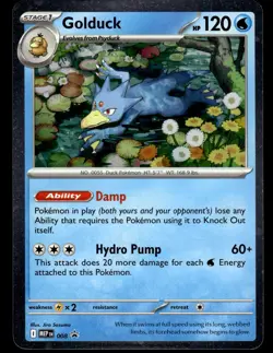 Psyduck MEP 007 & Golduck MEP 008 Black Star Promo Mego Evolution Pokemon Card - Image 4