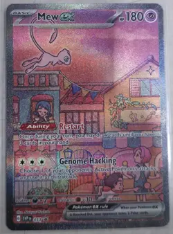 Mew ex SVP 053 Pokemon TCG Scarlet Violet 151 Black Star Promo Full Art Card NM - Image 1