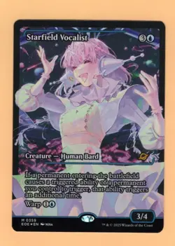 2025 MTG Edge of Eternities STARFIELD VOCALIST Showcase FOIL - 0359 - UNPLAYED - Image 1