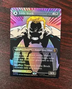 Eddie Brock (0233) (Borderless) [Marvel Spider-Man] Foil Near Mint PACK FRESH - Image 1
