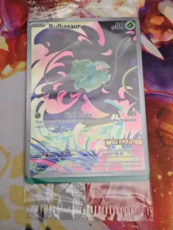 Bulbasaur 133/132 Illustration Rare Pokemon Mega Evolution Promo In Hand STAMPED - Image 1