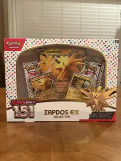 Pokemon Scarlet & Violet 151 Zapdos Ex Collection Box - New - Factory Sealed - Image 1