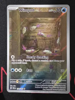 Pokemon TCG: Wimpod 191/182 Illustration Rare Holo Paradox Rift NM - Image 1