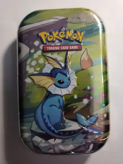 Pokemon TCG - Prismatic Evolutions Mini Tin (Vaporeon) Factory Sealed - Image 1