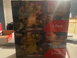 🔥 2 BOXES ✅ Pokemon Surging Sparks ETB + Booster Bundle Costco 2-Pack SEALED 🚀 - Image 1