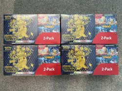 Pokemon TCG Surging Sparks ETB + Booster Bundle Costco Pack SEALED LOT OF 4 - Image 1
